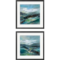Framed Turquoise Slopes 2 Piece Framed Art Print Set