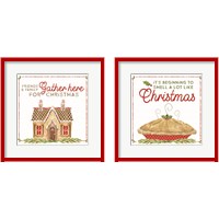 Framed 'Home Cooked Christmas 2 Piece Framed Art Print Set' border=