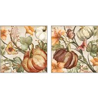 Framed 'Autumn Vines 2 Piece Art Print Set' border=
