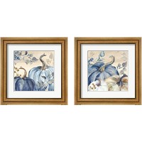 Framed 'Pumpkin Blues 2 Piece Framed Art Print Set' border=