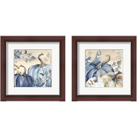 Framed 'Pumpkin Blues 2 Piece Framed Art Print Set' border=