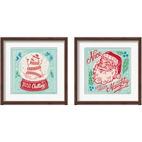 Framed 'Naughty and Nice 2 Piece Framed Art Print Set' border=