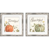 Framed 'Happy Harvest 2 Piece Framed Art Print Set' border=