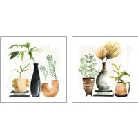 Framed 'Weekend Plants 2 Piece Art Print Set' border=