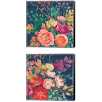 Framed Floral Drama 2 Piece Canvas Print Set