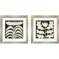 Framed 'Delighted  2 Piece Framed Art Print Set' border=