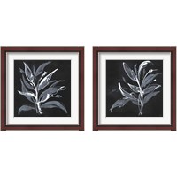 Framed 'Chalkboard Branch 2 Piece Framed Art Print Set' border=