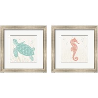 Framed 'Seaside Style 2 Piece Framed Art Print Set' border=