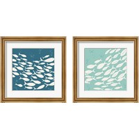 Framed 'Seaside Style 2 Piece Framed Art Print Set' border=