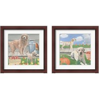 Framed 'Fall at the Farm 2 Piece Framed Art Print Set' border=