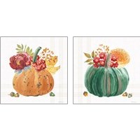 Framed 'Wooded Harvest 2 Piece Art Print Set' border=