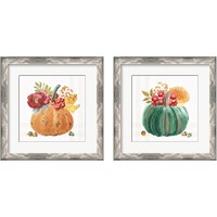 Framed 'Wooded Harvest 2 Piece Framed Art Print Set' border=