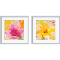 Framed 'Bright Tulips 2 Piece Framed Art Print Set' border=