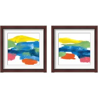 Framed 'Jewel Abstraction 2 Piece Framed Art Print Set' border=