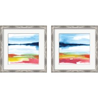 Framed 'Jewel Waterway 2 Piece Framed Art Print Set' border=