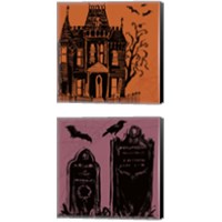 Framed 'Haunted  2 Piece Canvas Print Set' border=