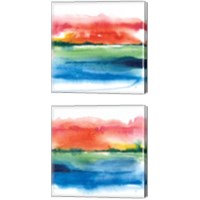 Framed 'Jewel Waterway 2 Piece Canvas Print Set' border=