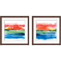 Framed 'Jewel Waterway 2 Piece Framed Art Print Set' border=