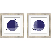 Framed 'Tribeca Indigo 2 Piece Framed Art Print Set' border=