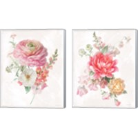 Framed 'Sorbet Floret 2 Piece Canvas Print Set' border=