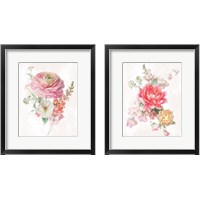 Framed 'Sorbet Floret 2 Piece Framed Art Print Set' border=