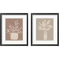 Framed 'Dreamy Boho Botanical Sketches  2 Piece Framed Art Print Set' border=