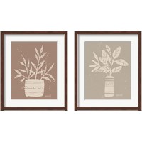 Framed 'Dreamy Boho Botanical Sketches  2 Piece Framed Art Print Set' border=