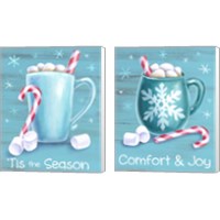 Framed 'Peppermint Cocoa 2 Piece Canvas Print Set' border=