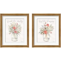 Framed 'Woodland Christmas 2 Piece Framed Art Print Set' border=