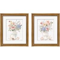 Framed 'Coastal Cottage 2 Piece Framed Art Print Set' border=