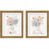 Framed 'Coastal Cottage 2 Piece Framed Art Print Set' border=