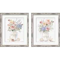 Framed 'Coastal Cottage 2 Piece Framed Art Print Set' border=