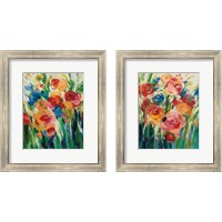 Framed 'Bright Bloom 2 Piece Framed Art Print Set' border=