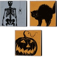 Framed 'Haunted  3 Piece Canvas Print Set' border=