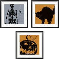 Framed 'Haunted  3 Piece Framed Art Print Set' border=