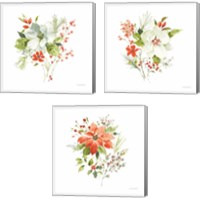 Framed 'Christmas Forever 3 Piece Canvas Print Set' border=