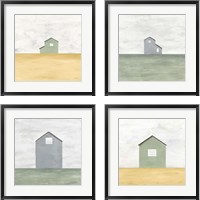 Framed 'Rural Simplicity 4 Piece Framed Art Print Set' border=