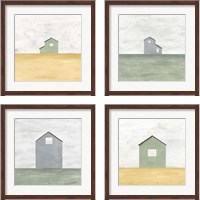 Framed 'Rural Simplicity 4 Piece Framed Art Print Set' border=