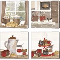 Framed 'Hot Chocolate Season 4 Piece Canvas Print Set' border=