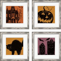 Framed 'Haunted  4 Piece Framed Art Print Set' border=