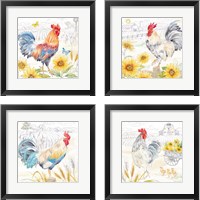 Framed 'Good Morning Sunshine 4 Piece Framed Art Print Set' border=