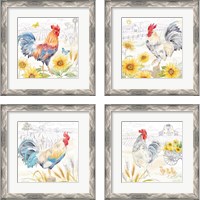 Framed 'Good Morning Sunshine 4 Piece Framed Art Print Set' border=