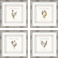 Framed 'Countryside  4 Piece Framed Art Print Set' border=