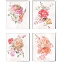 Framed 'Sorbet Floret 4 Piece Canvas Print Set' border=