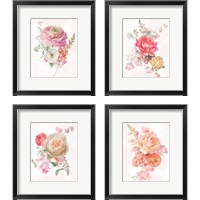 Framed 'Sorbet Floret 4 Piece Framed Art Print Set' border=