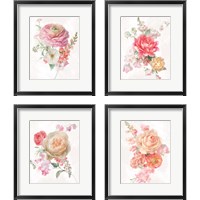 Framed 'Sorbet Floret 4 Piece Framed Art Print Set' border=