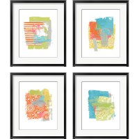 Framed 'Beach Day 4 Piece Framed Art Print Set' border=